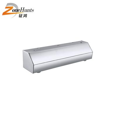 China SOFT Sofa Leg Chrome Iron Metal Metal Leg 5Cm Sofa Accessory Modern Metal Square Chrome Legs For Office Furniture for sale