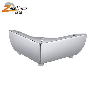 China Regular Custom Angled Furniture Leg Tilted Contemporary Industrial Classic Stainless Steel Metal Sofa Legs for sale