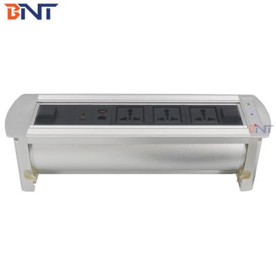 China Commercial Motorized Alloy Conference Meeting Table Mounted Socket Conference System Paperless Socket for sale