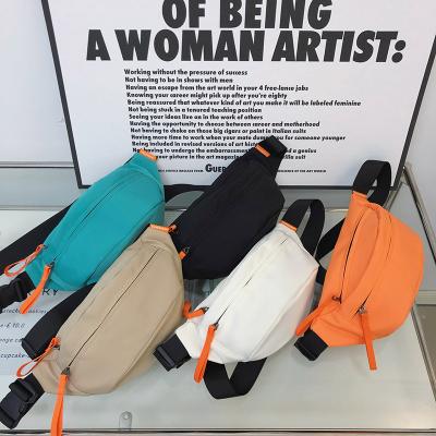China Water Proof Trendy Waist Bag Street Style Women Large Capacity Nylon Shoulder Crossbody Chest Fanny Packs Casual Belt Bags for sale
