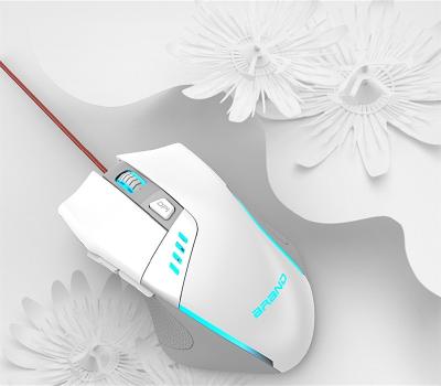 China OEM Best Selling OEM Gaming Mouse Logo Laser Caving 7 Colors RGB Computer Gaming Optical Cable Mouse For Desktop/Laptop/Macbook for sale
