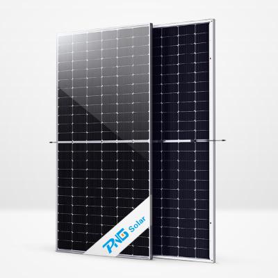 China Solar Power System PNG solar panel Double Glass Half Solar Cell Mono PERC Bifacial 10BB 182mm 530w 540w 550W PV Module with 30 warranty years for sale