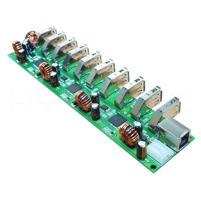 China Reliable High Speed Best Transmission Rate 10 USB Port 3.0 USB Hub Multi Assembled PCB Set for sale