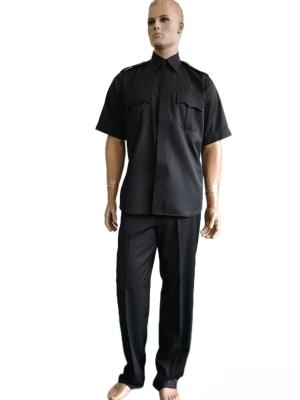 China Black Ceremonial Military Uniform Set (Short Sleeve and Straight-Leg Trousers) for sale