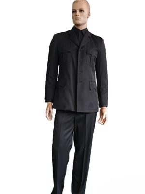 China Black Ceremonial Military Uniform Set (45% Wool 55% Polyester) for sale