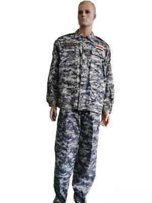 China Tactical BDU Camo Combat Uniform - 65/35 Poly-Cotton Reinforced Field Gear for sale