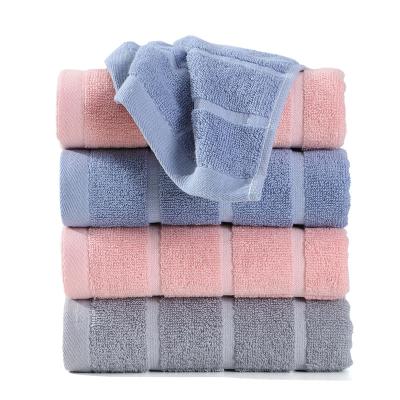China China Sustainable Factory Custom Hotel Towel Solid Color 100% Cotton Home Bath Towel for sale