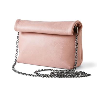 China Pebble Leather Simple Style Genuine Leather Women Bag Anti Theft Cross - Body Bag for sale