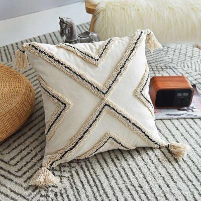 China Sustainable Living Room Decoration Jacquard Pillow Case Customize Pillows Washable Throw Cushion Cover Luxurious for sale