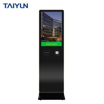 China 32 Inch Self Service Touch Screen Hotel Touch Screen Check In Kiosk With Scanner for sale