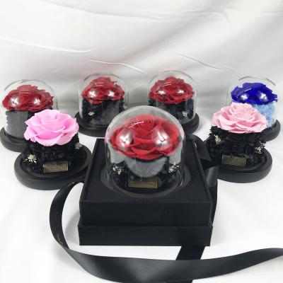 China Real Real Christmas Handcrafted Valentine Flower Decoration Long Lasting Rose Preserved Rose Gift Sets from Junio Beau for sale