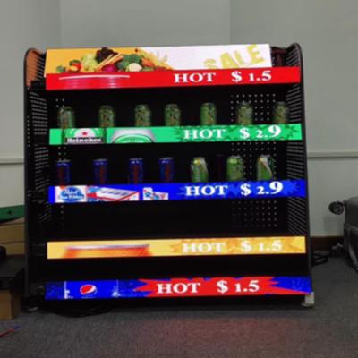 China Wifi Hd Shelf Edge Shelf Mounted Led Screen / Display 150x60mm Module for sale