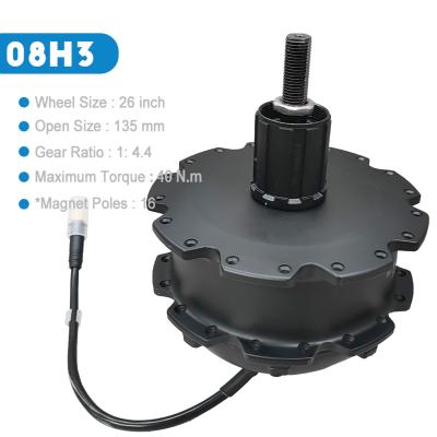 China DOM 36V 250W 40N.m Single Wheel OEM 27.5 Inch DC Gear Motor Factory Roller Brake High Speed Motor for sale