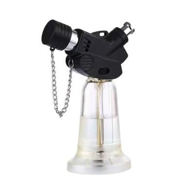 China Silicone/Metal Refillable Jet Flame Butane Gas Mini Windproof Lighters for Candle, Fireplace, Grill Torch Lighter for sale