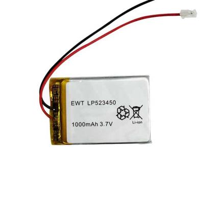 China Batería de polímero de litio potente 3.7v 1000mah 402035 Batería CE en venta