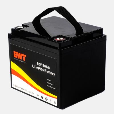 Cina Biciclette 12V batteria al litio ferro fosfato 50Ah LiFePO4 sostituzione batteria CE in vendita