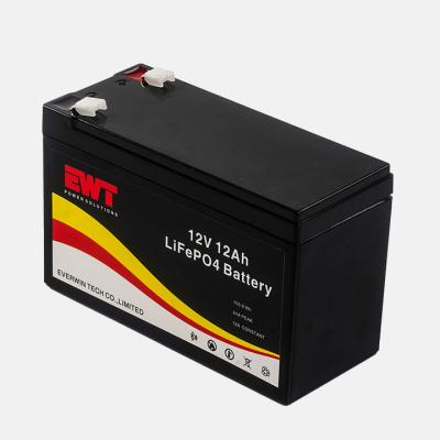 中国 ディープサイクルのライフポ4 12v 12Ah リチウムイオン電池パック 太陽光発電の貯蔵 販売のため