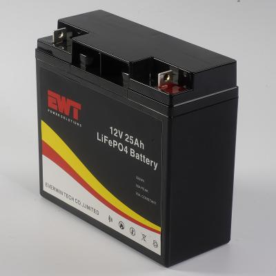 中国 ディープサイクル リオン電池 12V 25Ah Lifepo4 電動機器用 販売のため