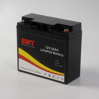 China Lithium Iron Phosphate Battery 12.8V 25ah Lifepo4 Battery For Solar System for sale