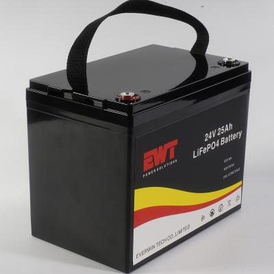 China Rechargeable 24V Li-ion Battery in Black for Heavy-duty Equipment for sale