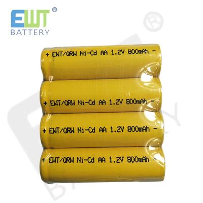 China High Capacity Nickel Cadmium Battery NI-CD AA 1.2V 600MAH 800mAh for AA for sale
