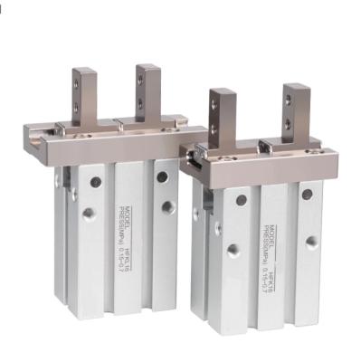 China Hotels Hand Clamp Finger Cylinder Mechanical Pneumatic Components Parallel Open Closed Type HFZ20 for sale