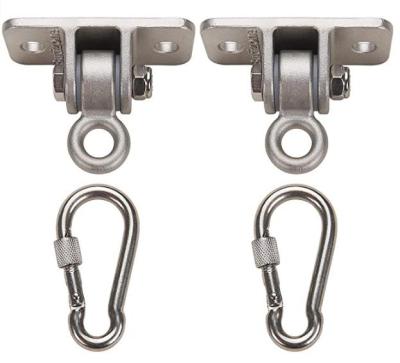 China Heavy Industry Heavy Duty Swing Hangers, 304 Stainless Steel For Wood Sets, Swing Hooks Frame Screw Bolts With Snap Hooks For Playground for sale