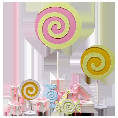 China SCIENTIFIC WORK ORGANIZATION Display Design Colorful Lollipops Window Display Props Window Mall Display Props 0157 for sale