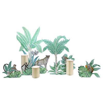 China SCIENTIFIC LABOR ORGANIZATION Display Design Jungle Themed Decoration Window Display Props Shop Decoration Ideas 0208 for sale