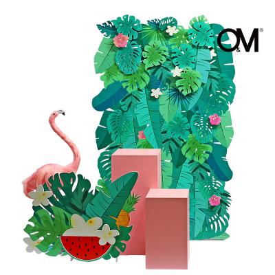 China Pink Ornament Center China SCIENTIFIC LABOR ORGANIZATION Display Design Summer Flamingo Display Props for sale