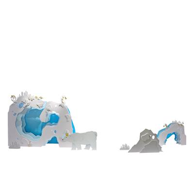 China Europe SCIENTIFIC LABOR ORGANIZATION SCIENTIFIC LABOR ORGANIZATION Display Design Glacier Stage Layout Window Display Decor Store Display for sale