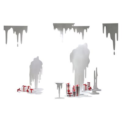 China Europe SCIENTIFIC LABOR ORGANIZATION Display Design Melted Snow Blocks Store Window Viewer Display Props for sale
