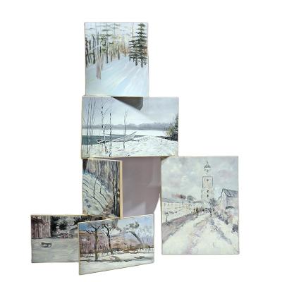 China Europe SCIENTIFIC WORK ORGANIZATION Display Design Hand Painted Oil Painting Art Display Window Display Decoration commercial for sale