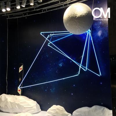 China Europe SCIENTIFIC LABOR ORGANIZATION Display Design Earth Planet Decor Store Window Display Decoration Window Display Props for sale