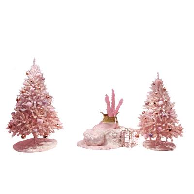 China SCIENTIFIC LABOR ORGANIZATION Display Design Pink Christmas Tree Christmas Decorations Sales Window Display Props 0072 for sale