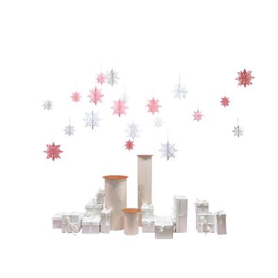 China SCIENTIFIC WORK ORGANIZATION Display Design Paper Art Snowflake Ornament Christmas Decorations Sales Window Display Props 0178 for sale