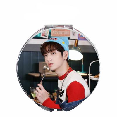 China Wholesale Double Sided Kpop Idol Souvenir Txt Pocket Makeup Mirror for sale