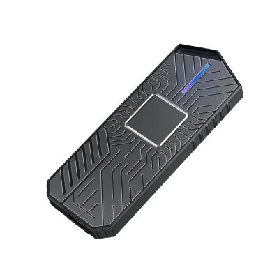 China New Aluminum Alloy 12TB HDD Cart With USB-C Aluminum M.2 External Port Name SATA 3.2 Dual Protocol HDD Case USB3.2 Gen2 10Gbps for sale