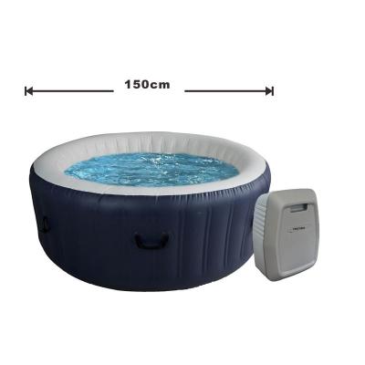 China New Pump PVC Mesh Factory Direct Selling Bathtub Spas Creative Inflatable Spa (Nylon) 2 Time Half Inflatable Hot Tub for sale
