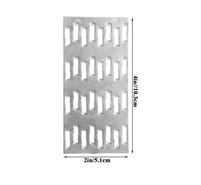 China Pronged Truss Plate Flat Mending Plates Repair Tie Plate Bracket Galvanized Steel 1Mm Thick Nail Teeth Height 8mm For Roofing Trusses Wood Timber Connectors for sale