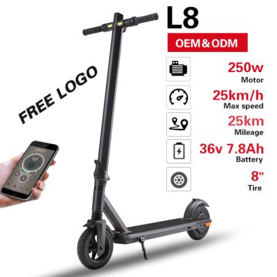 China China 36v 250w 2 Wheel Unisex Kick Motor Adult Double Fold Powerful High Speed Electric Scooter for sale