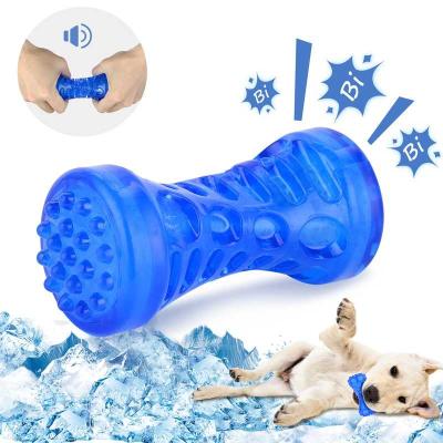 China Soft Dog Pet Cooling Toy Freeable Chew BoneTeeth Chewing Cleaning Toy For Dogs Puppies for sale
