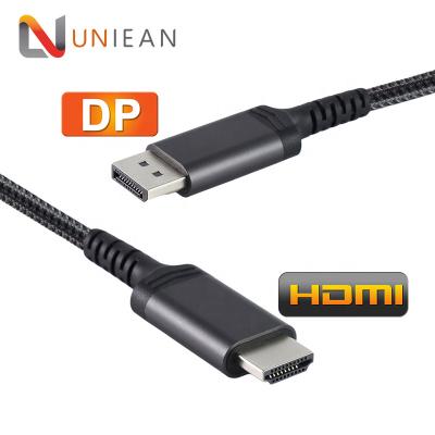 China Camera Displayport To Hdmi Cable Male To Male DP To HDMI Cable Support 4k 60hz for sale
