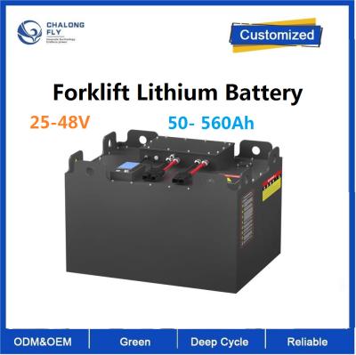 Cina CLF OEM ODM 25V 38V 48V 50- 560Ah Batteria di trazione per carrelli elevatori a forchetta Fast Charging Lithium Battery Pack per carrelli elevatori elettrici in vendita