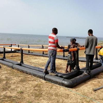 Chine 2022 New Product HDPE Fish Farming Cage Floating Equipment for Tilapia Rainbow Trout à vendre