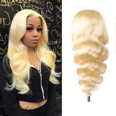 China Body Wave 360 Lace Hair Wig Silky Straight Brazilian Hair Wigs 100% 20 Inches Headband 613 Hair Wigs 13*4 for sale