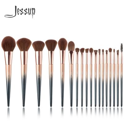 China Jessup 18 Stukken van Sterrige Zwarte Pony Hair Essential Makeup Brushes Vastgestelde T264 Te koop