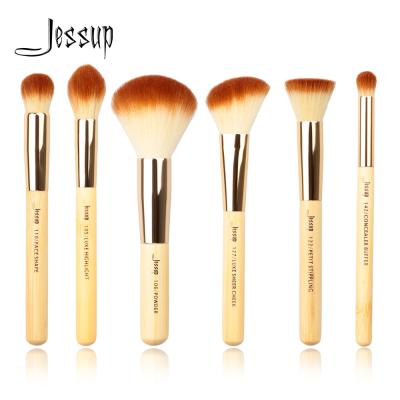 中国 Jessup 6pcsのタケ構造のブラシ セット粉のために取除く毛無し 販売のため