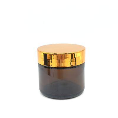 China 2021 cosmetics hot sale cosmetic jars glass jar supplier round glass jar series for sale