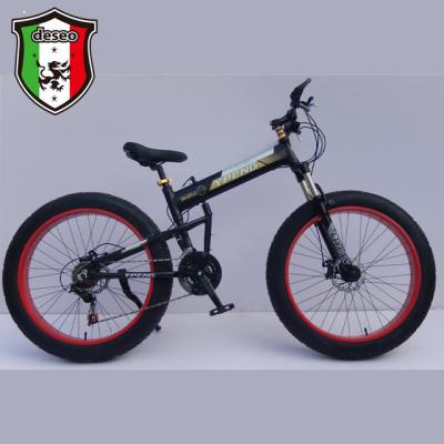 China Bikes Fat Tire Bicycle Folding Mountain Bike 26 Inch 21 Speed Aluminum Alloy Frame Snow Fat Tire Mountain Bike China Factory Direct Sales for sale